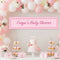Baby Pink Stripe Personalised Baby Shower Banner - 120cm x 30cm