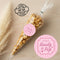 Baby Pink Personalised Baby Shower Ready to Pop Popcorn Bag Kit - Pack of 15