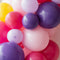 Pink, Purple and Yellow Balloon Arch