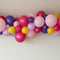 Pink, Purple and Yellow Balloon Arch