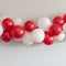 Red and White Balloon Arch DIY Kit - 2.5m
