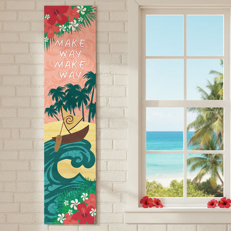 Ocean Girl Make Way Banner - 120cm X 30cm - Portrait