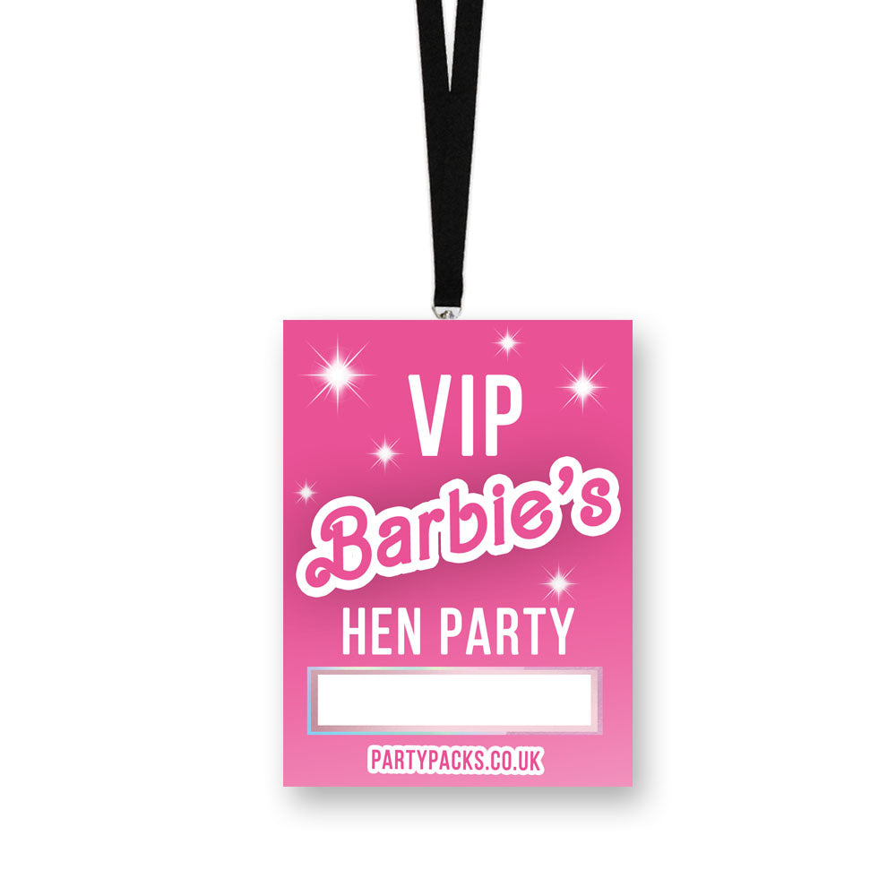 Personalised Hey Doll Pink Lanyards - Pack of 8