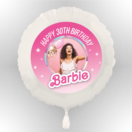 Hey Doll Barbie Photo Balloon (Not Inflated)