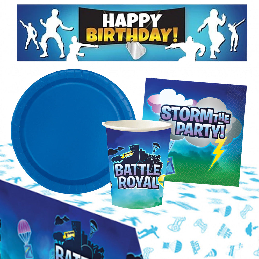 Battle Royal Tableware Party Pack for 8 with FREE Banner!