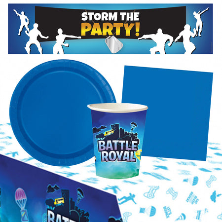 Battle Royal Tableware Party Pack for 8 with FREE Banner!