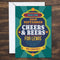 Personalised Beer Party Invites - Pack of 16