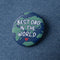 Best Dad in the World Badge -  58mm (Pinned Back) - Each