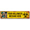 Biohazard Pandemic Halloween Personalised Banner Decoration - 1.2m