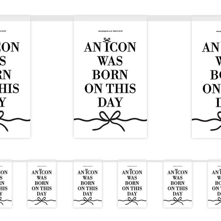 Birthday Bows An Icon Was Born Bunting -  2.4m