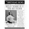 Personalised Birthday Bows Newspaper Poster - A3