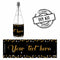 Personalised Champagne Bubbles - Birthday Sparkle Gold - Pack of 16