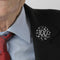 Black Glitz 100th Birthday Badge 58mm - Each