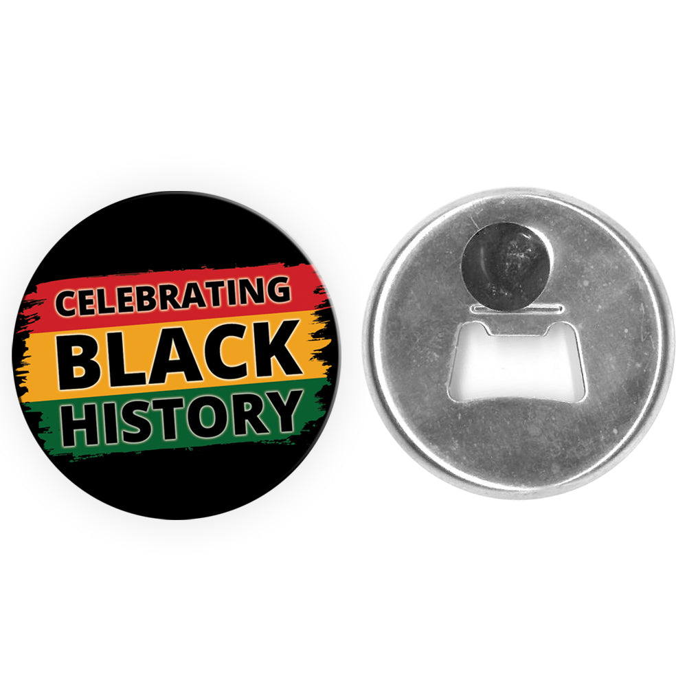 Celebrating Black History Bottle Opener Magnet - 58mm - Each