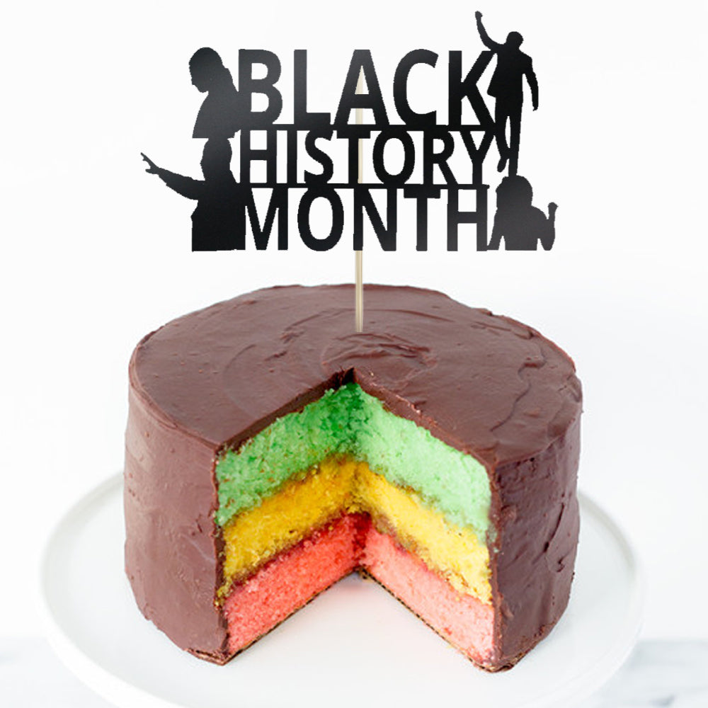Black History Month Cake Topper Decoration