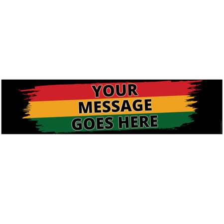 Black History Personalised Banner Decoration - 1.2m