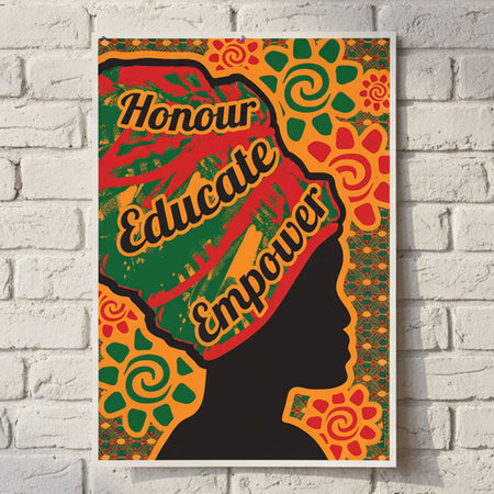 Celebrating Black History Inspiring Quote Poster - A3