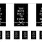 The Best is Yet to Come Black and White Paper Bunting Decoration - 2.4m