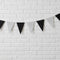 Black & Silver Fabric Bunting - 8m