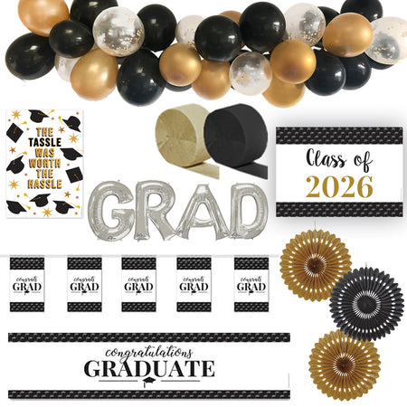 Graduation Party Decoration Pack - Class of 2026