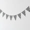 Black and White Checkered Flag Plastic Bunting - 3.66m