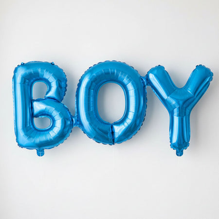 Blue 'Boy' Phrase Balloon - 9