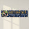 Father's Day Navy Dots Personalised Banner - 120cm x 30cm