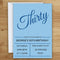 Blue Personalised Invitations - Pack of 16