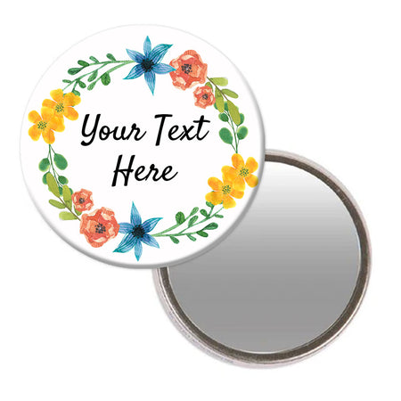 Personalised Pocket Mirror - Boho Festival