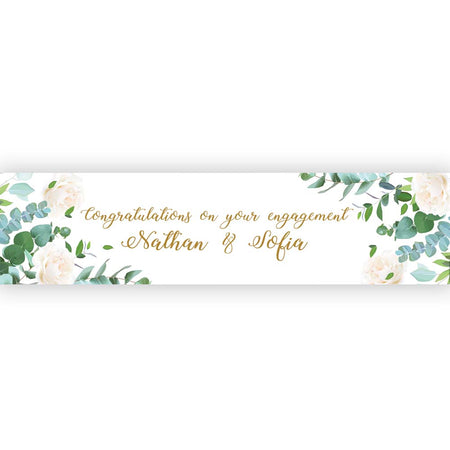 Botanical Foliage Personalised Banner - 1.2m