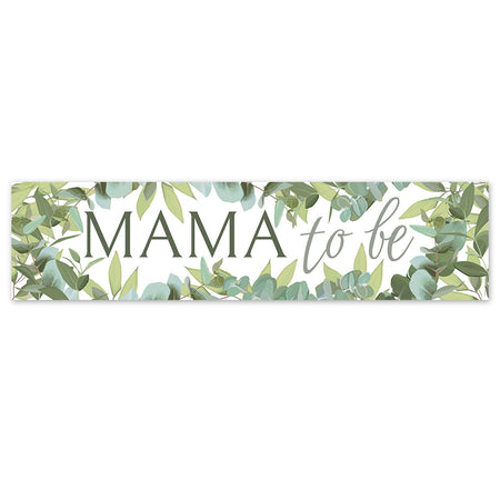 Botanical Baby Shower Mama to Be Banner - 120cm x 30cm