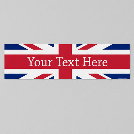 British Union Jack Personalised Banner - 1.2m