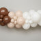 Neutral Brown and Beige Balloon Arch DIY Kit - 2.5m