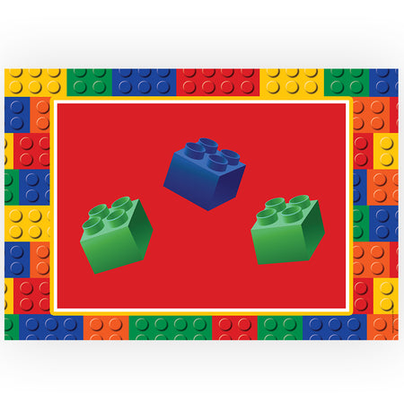 Building Blocks Happy Birthday Poster - A3