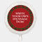 Personalised Red Green Tartan Balloon (Not Inflated)