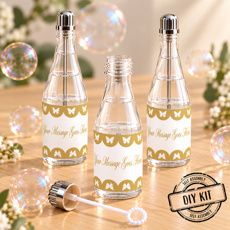 Butterfly Personalised Mini Champagne Bubbles - Pack of 16