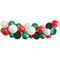 Red, Green, Black and White Balloon Arch DIY Kit - 2.5m