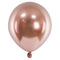 Rose Gold Metallic Mini Latex Balloons - 5