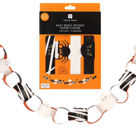 Halloween Themed Paper Chains - 100 Pack