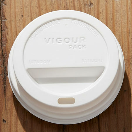 White Hot Cup Lid - Recycleable - 10-16oz - Each