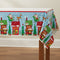 Colourful Santa Plastic Tablecloth - 1.37m x 2.13m