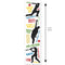 Cricket Silhouettes and Words Portrait Banner - 30cm x 120cm