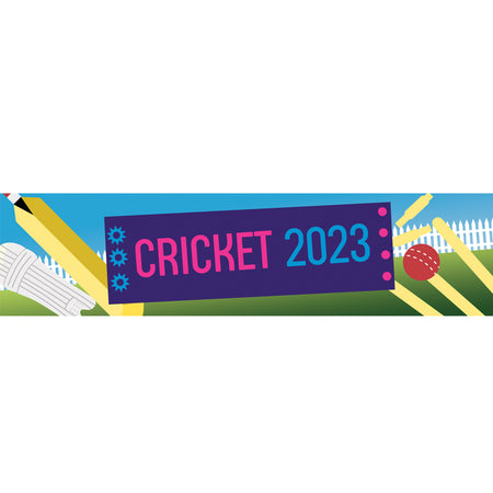 World Cricket 2023 Paper Banner - 1.2m