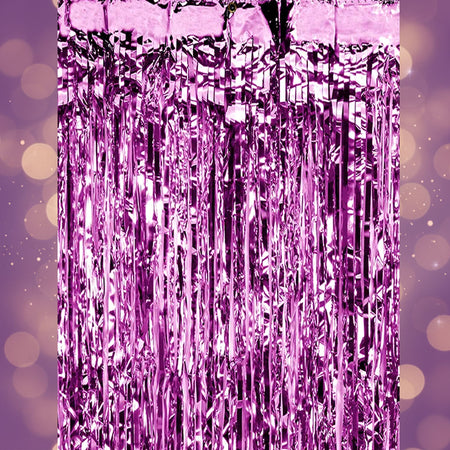 Purple Foil Door Curtain -  2.5m x 90cm