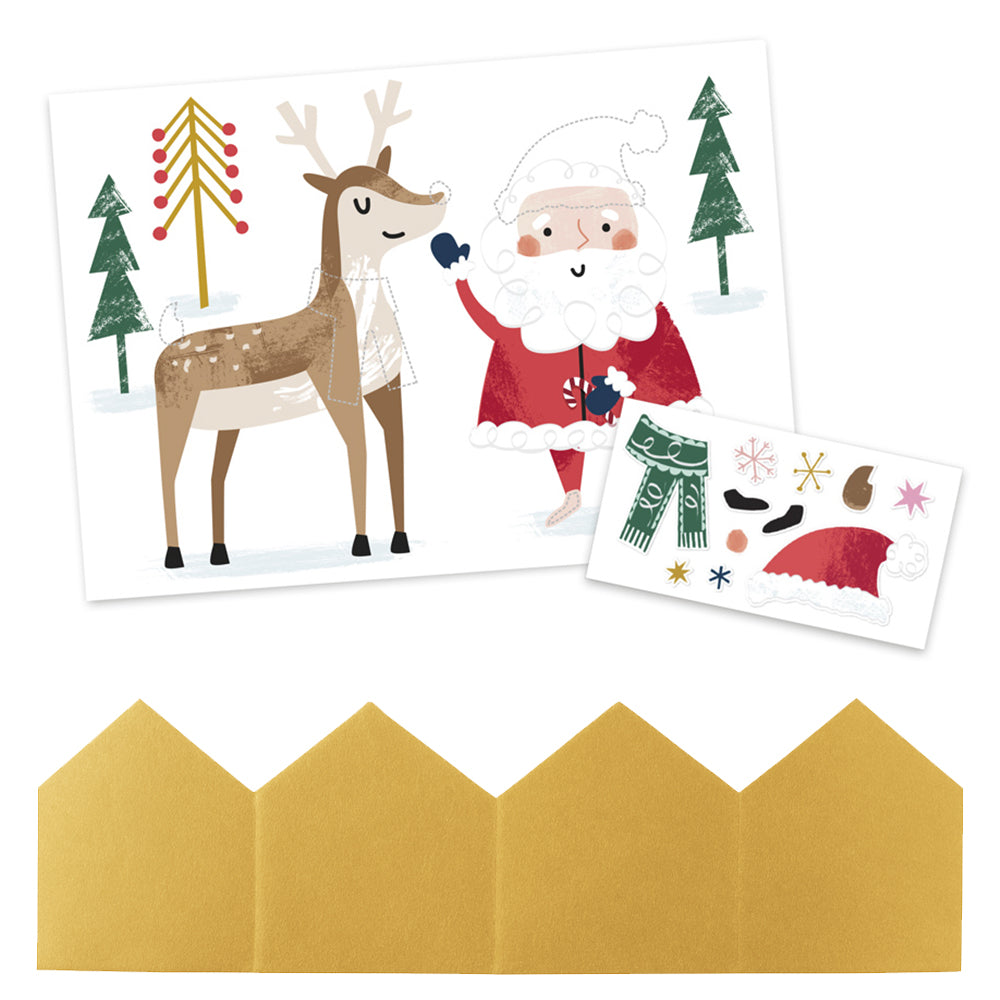 Christmas Crackers Eco-Friendly Santa & Reindeer - Plastic Free - 10" - Each