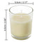 Love You To The Moon And Back Unscented Candle In Glass Holder - 6.5cm