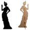 Flapper Pair Silhouette Lifesize Cardboard Cutout - 1.7m