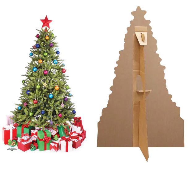 Christmas Tree Cardboard Cutout - 88cm