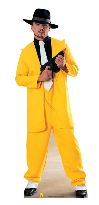 Gangster in Yellow Suit Lifesize Cardboard Cutout - 1.8m
