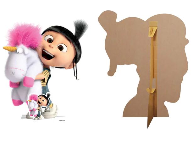 Despicable Me Agnes with Fluffy Unicorn Cardboard Cutout - 1.18m